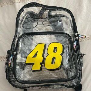 Jimmie Johnson Clear Nascar Backpack